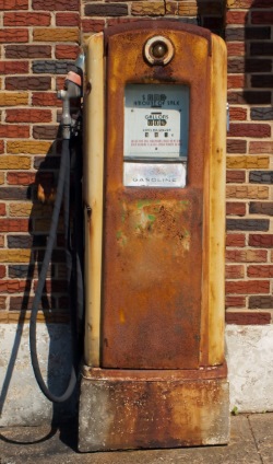Old petrol pump