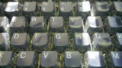 A very dirty keyboard